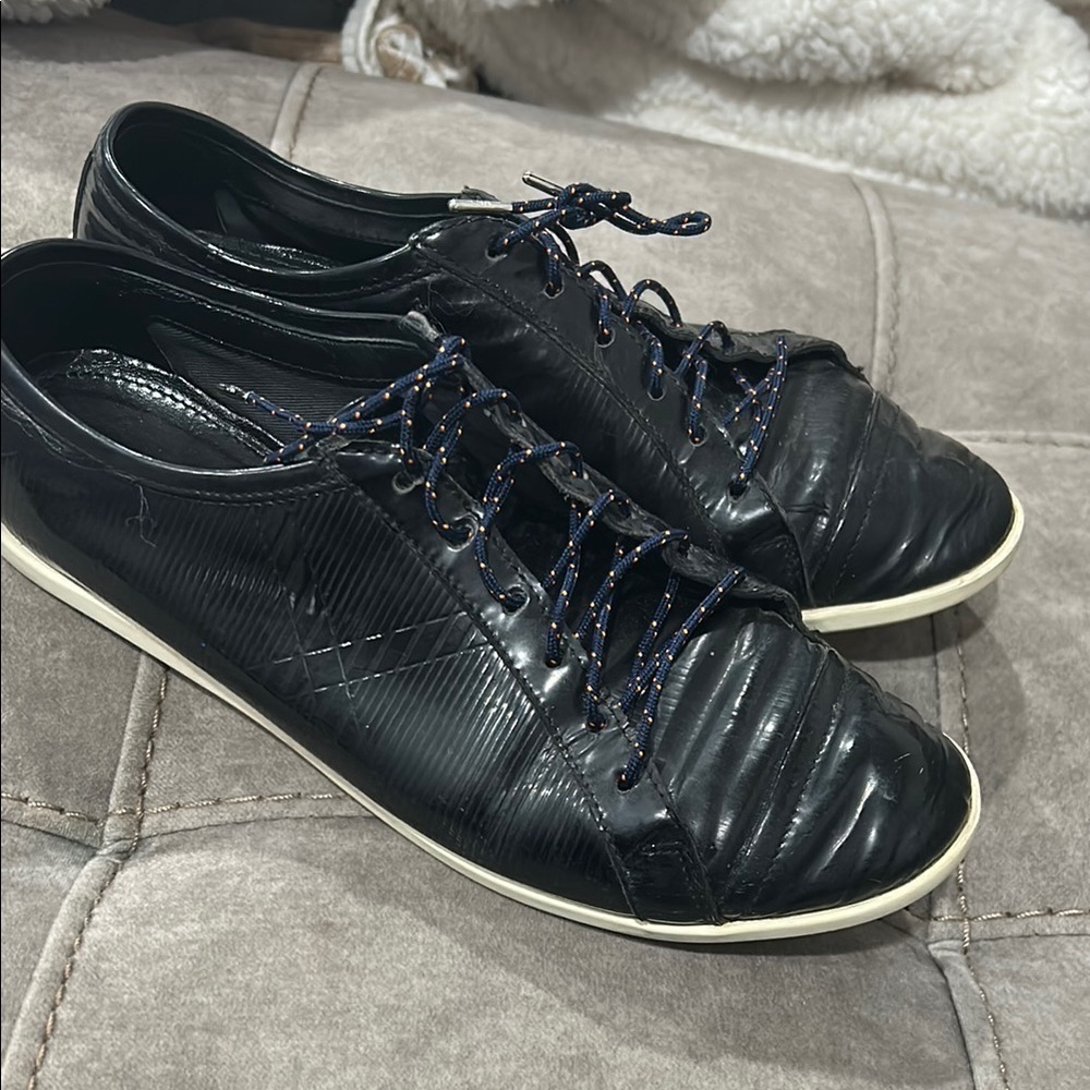- Burberry vintage black leather sneakers size 37 - Picture 1 of 8